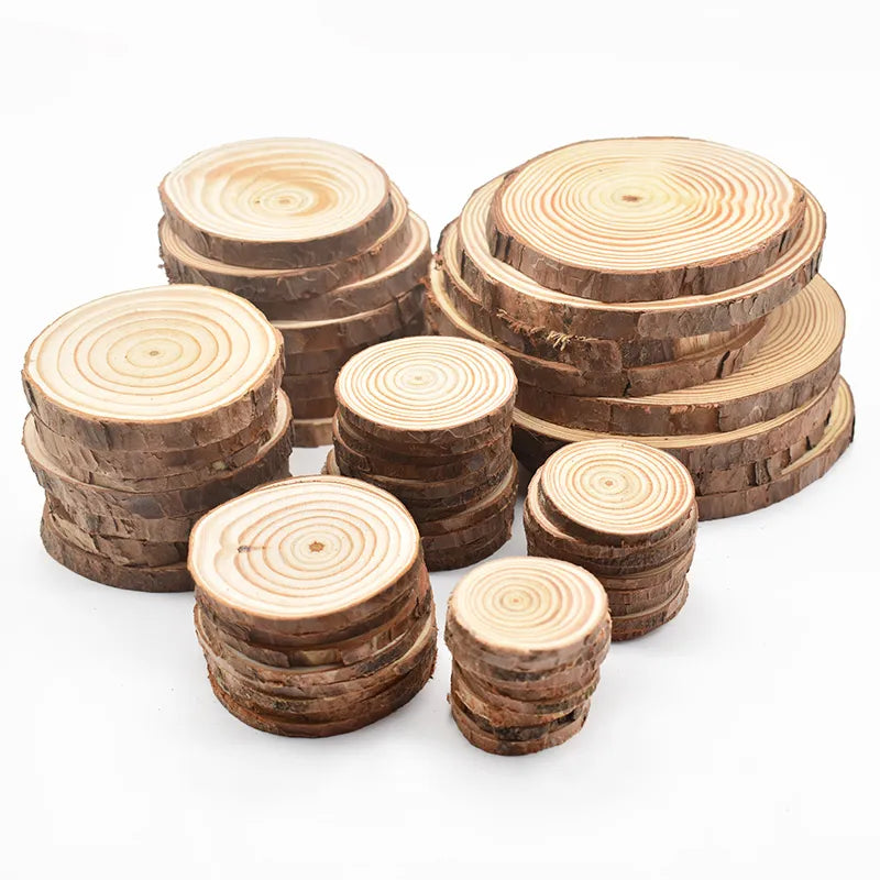 Rustic Pine Wood Slices for Diy Crafts and Weddings