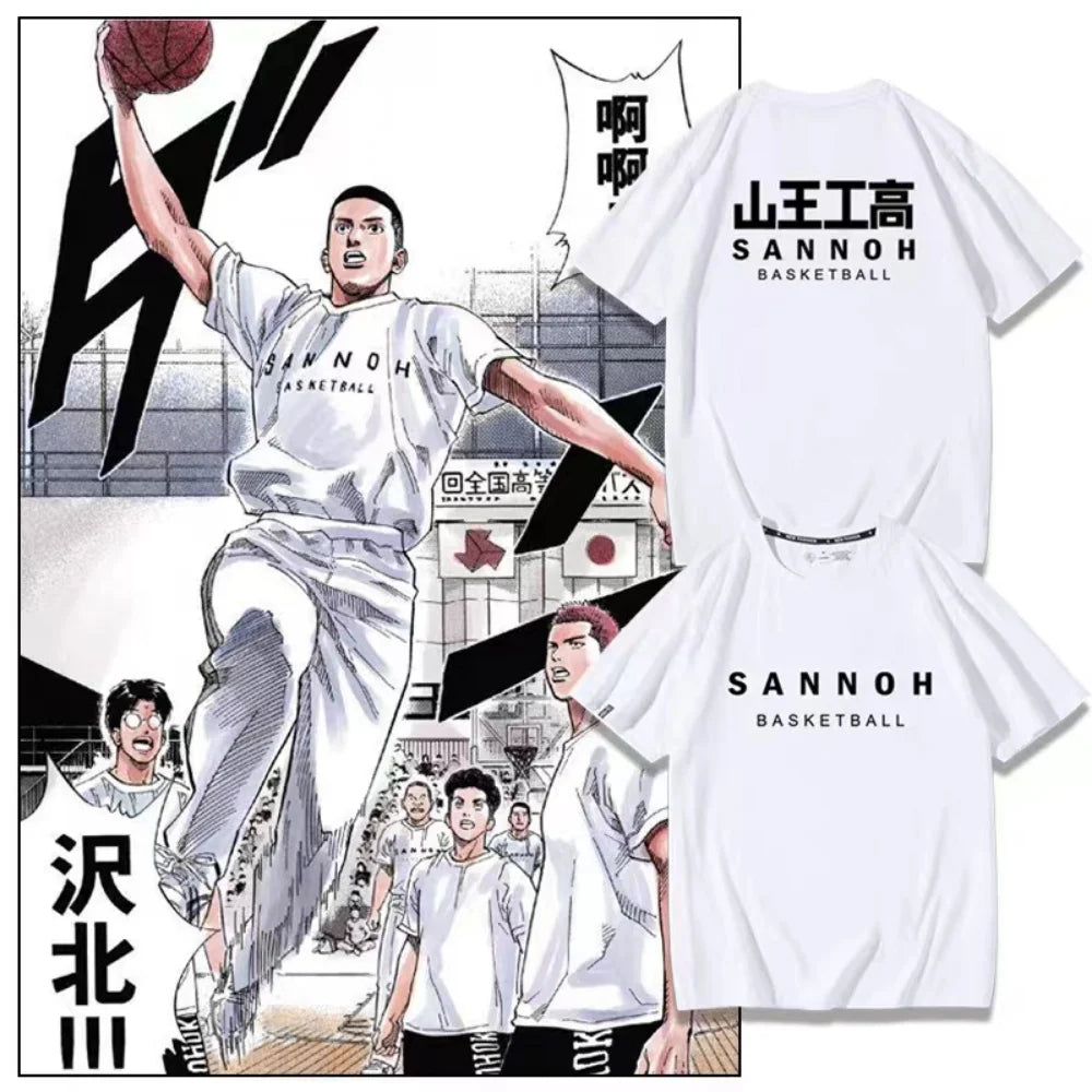 Cotton Short Sleeve Top Anime T-shirt