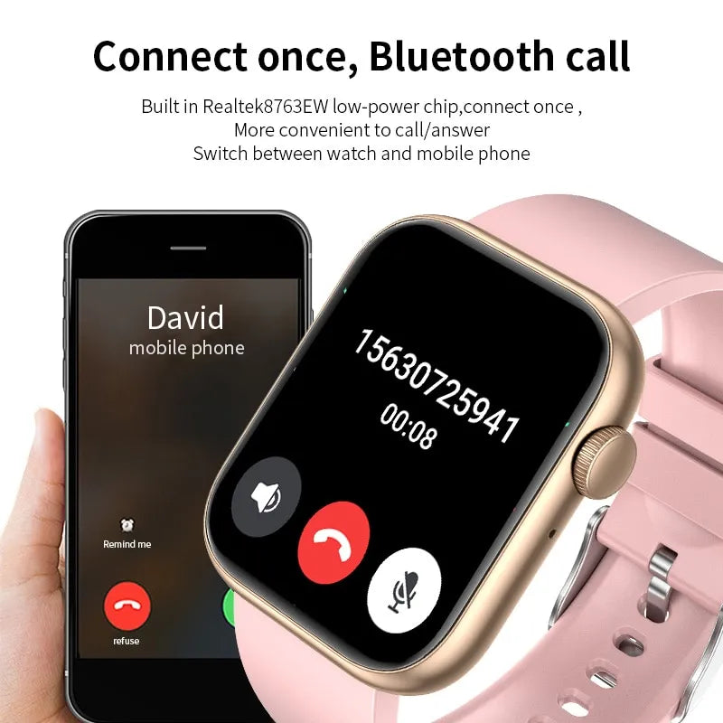 Full Touch Screen Bluetooth Call Waterproof Smart Watch