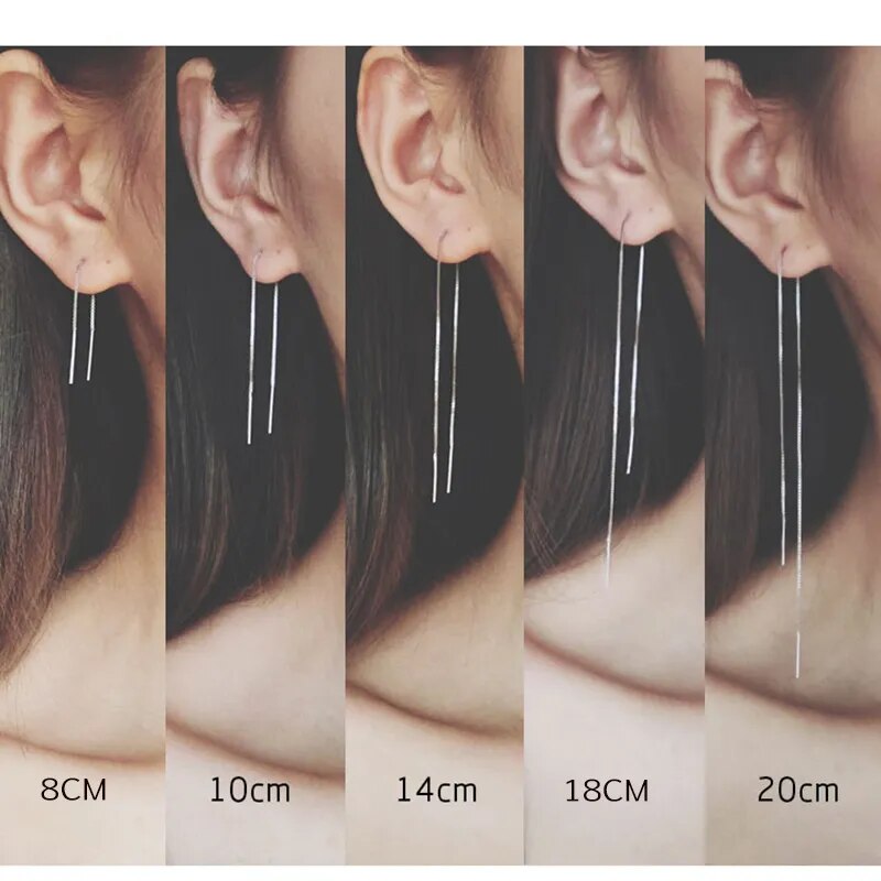 Minimalist Ear Thread Earrings
