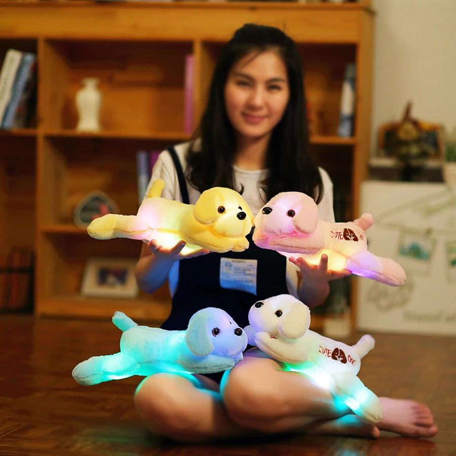 35cm colorful LED dogs children toys
