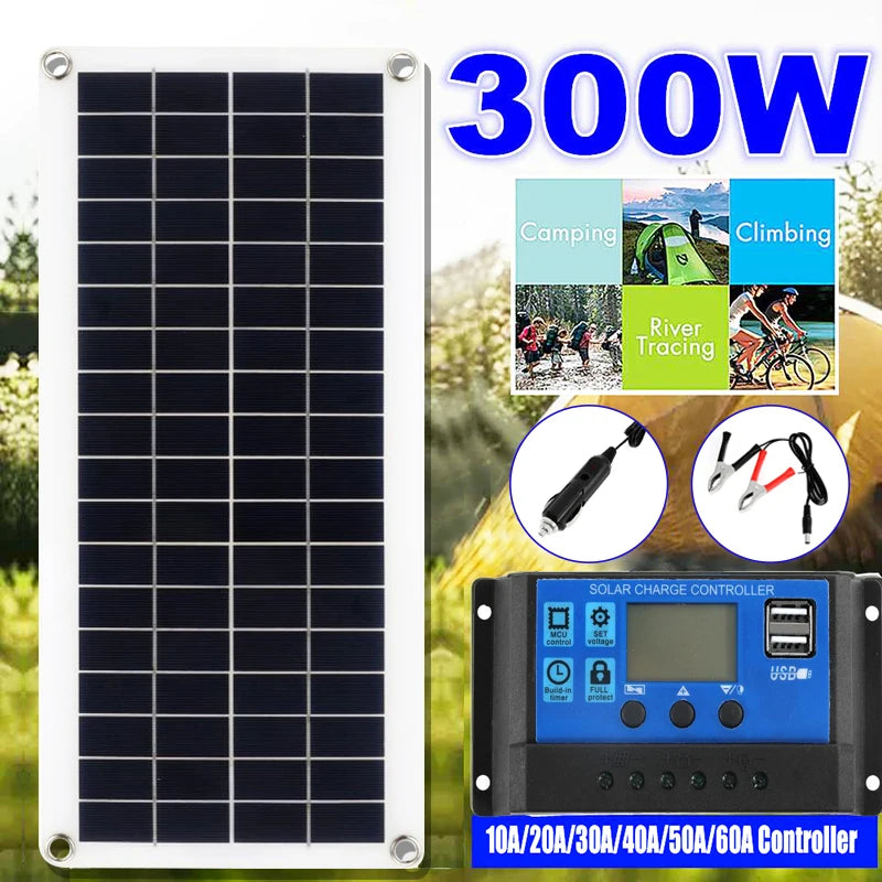 300W Solar Panel Kit Complete 12V
