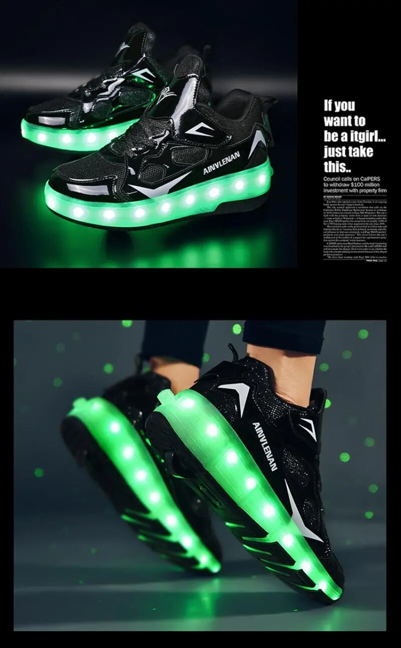 LED Roller Sneaker Skating Shoes