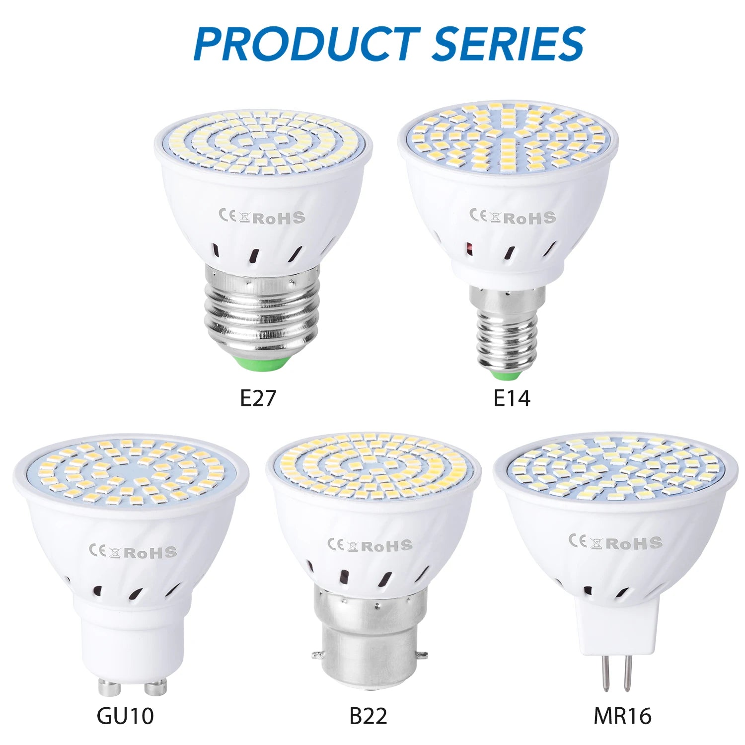 LED E27 Lamp E14 Spotlight Bulb