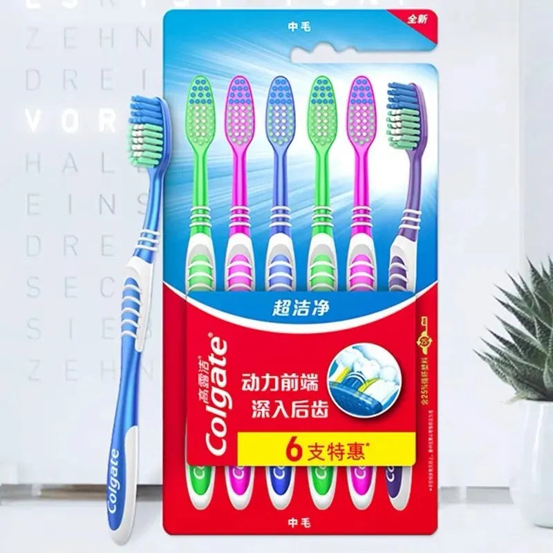 Soft Medium 6 Packs Toothbrush
