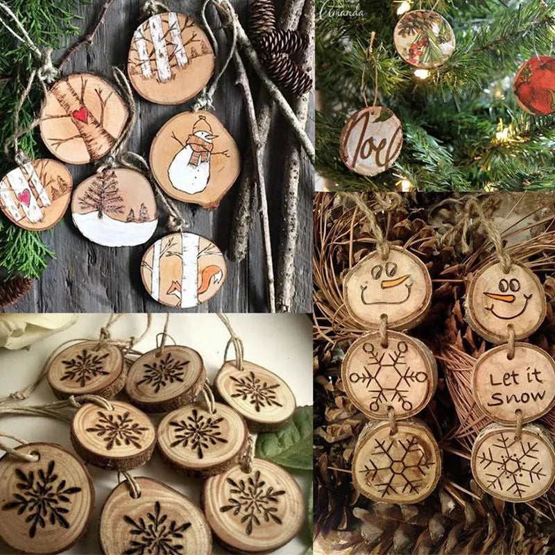 Rustic Pine Wood Slices for Diy Crafts and Weddings