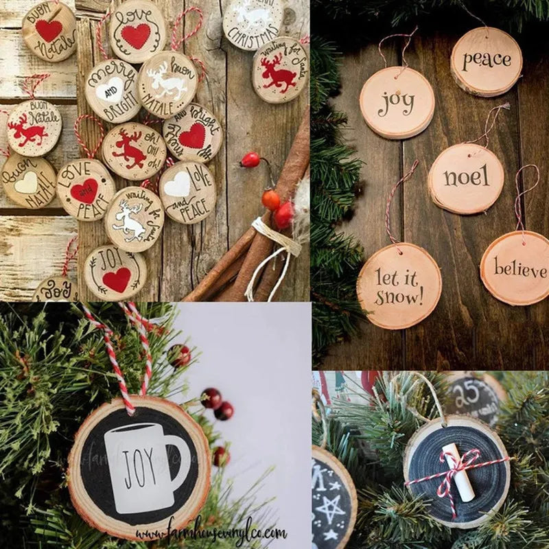 Rustic Pine Wood Slices for Diy Crafts and Weddings