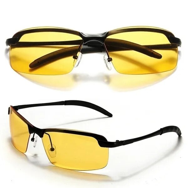Night Vision Glasses PC Frame Polarized Sunglasses