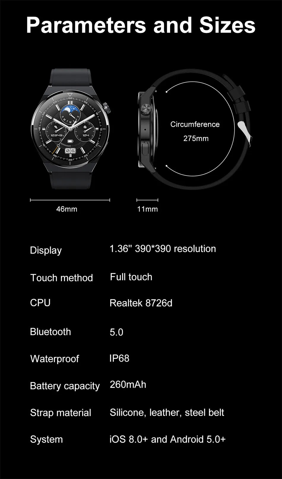 Huawei Xiaomi GT3 Pro Smart Watch