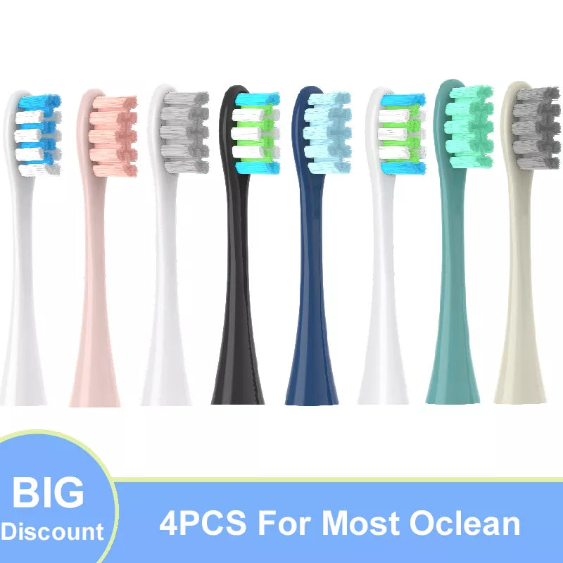 Replacement 4PCS  Heads Soft Toothbrush