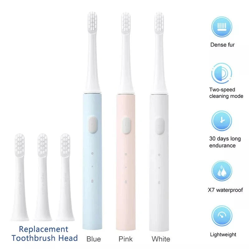USB Waterproof Toothbrushes Rechargeable head