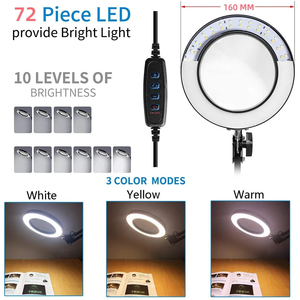 USB Illuminated LED Magnifying Glass