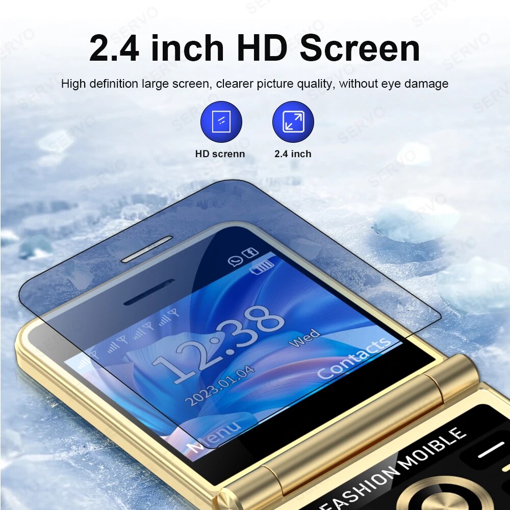 Mobile Phone 4 SIM Card 2G GSM HD Camera