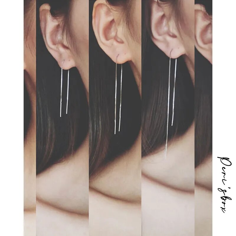 Minimalist Ear Thread Earrings