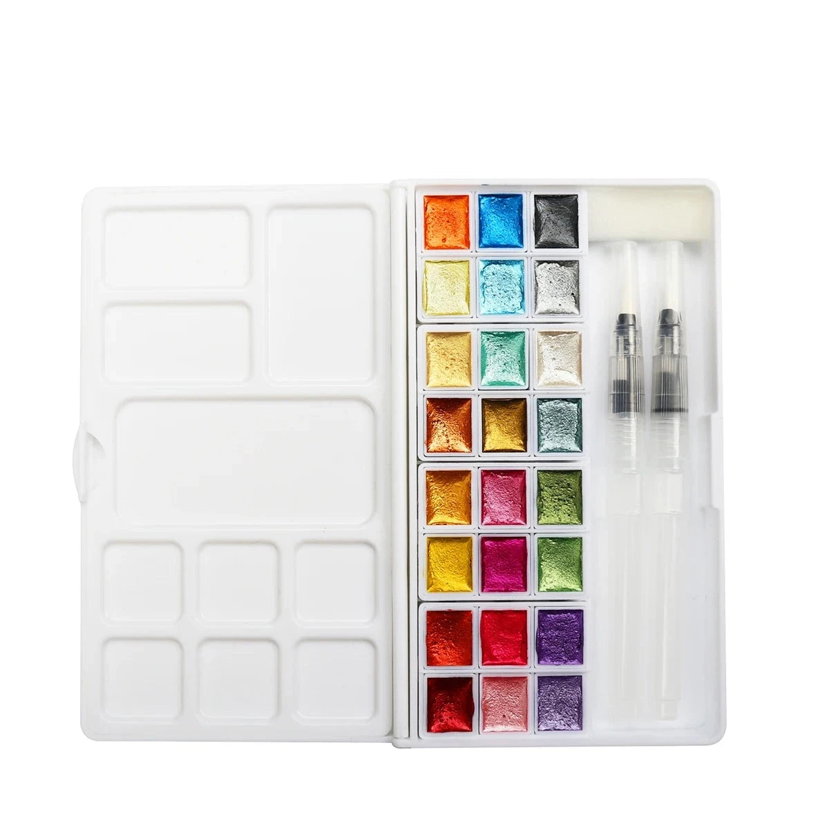 24Color Glitter Metallic Watercolor Paint Gift Box