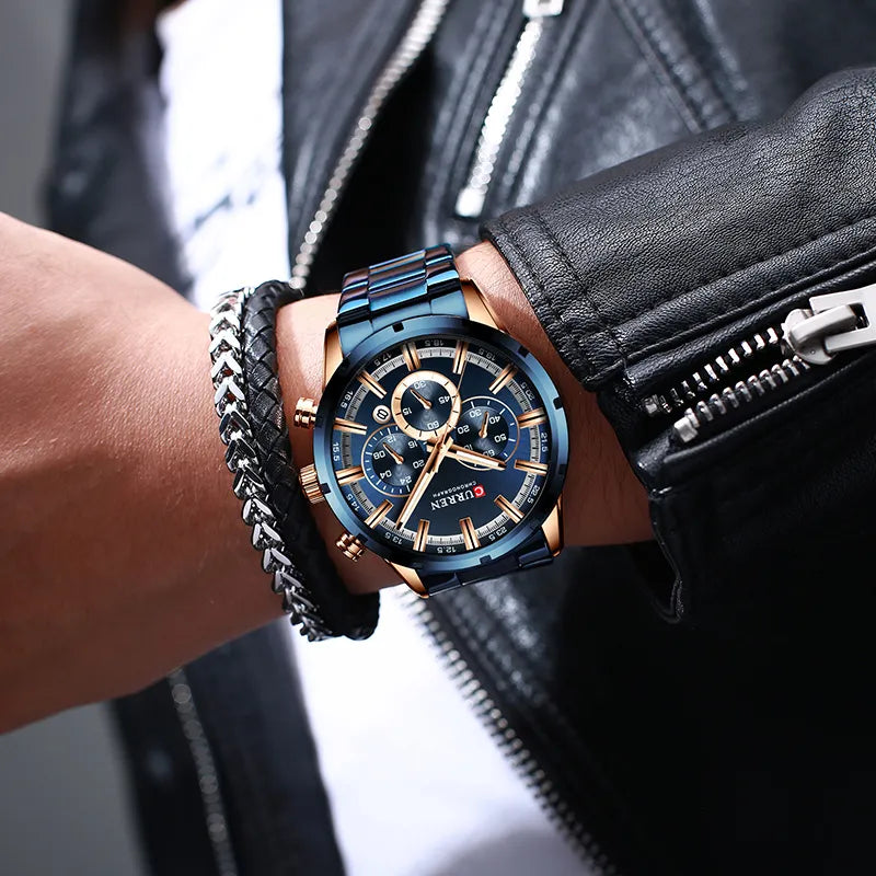 Full Steel Waterproof Luxury Sports Watch