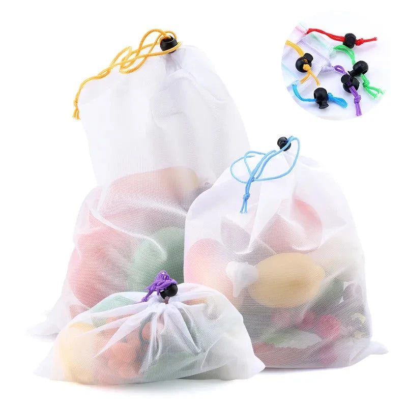 Colorful Reusable Fruit Vegetable Bags