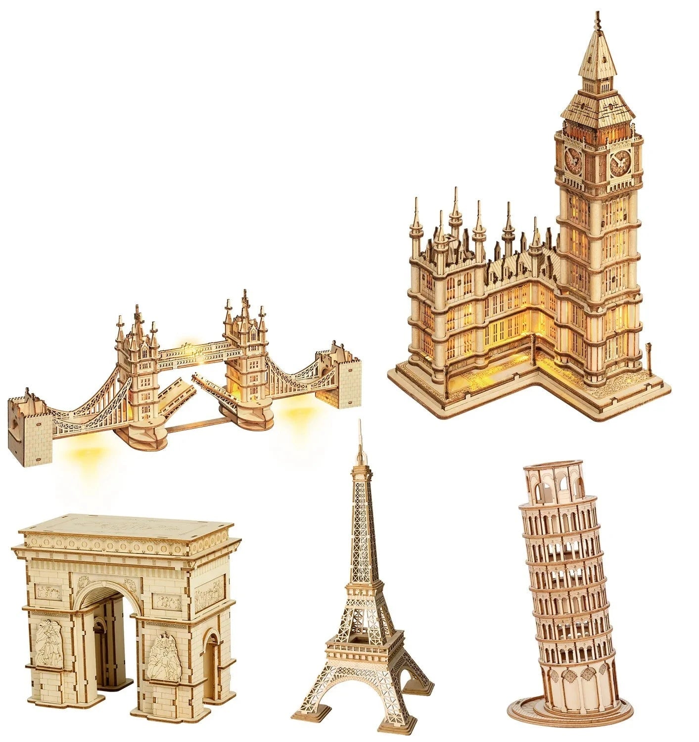 Famous Building Wooden Puzzle