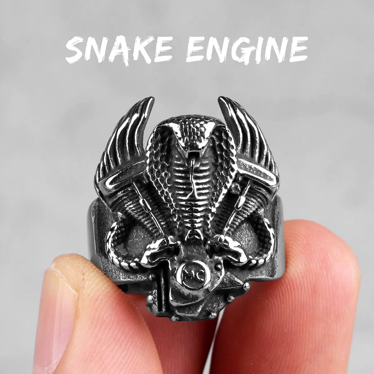 Eagle Dog Dragon Bird Snake Punk Hip Hop Trendy Rings