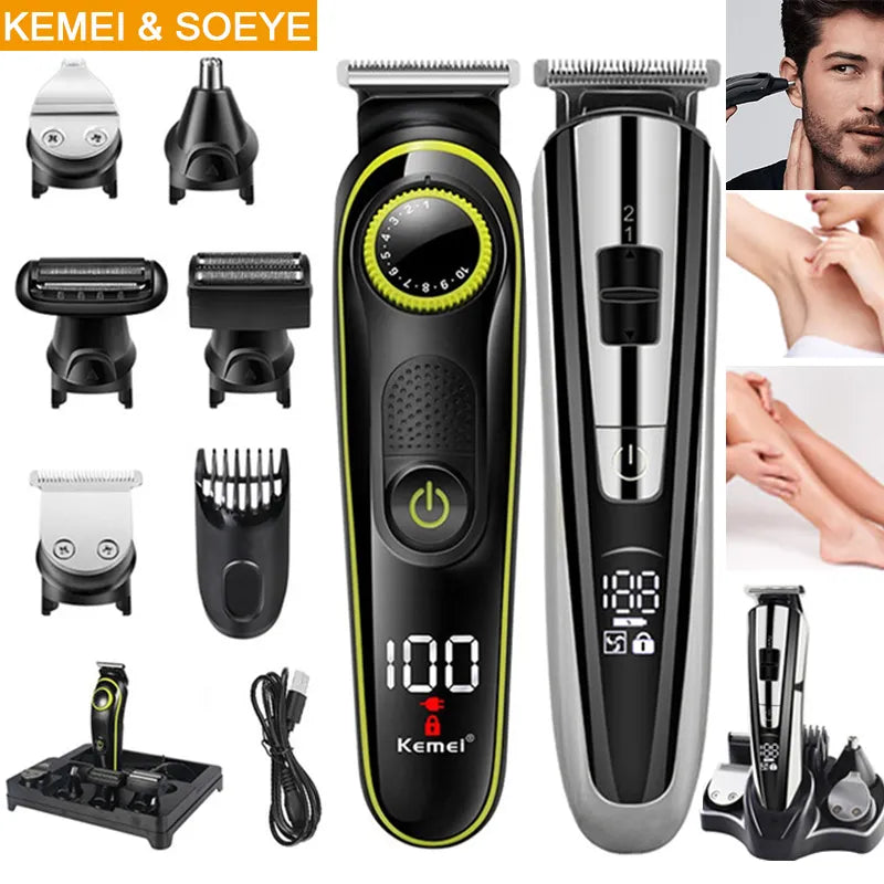Hair Clipper Kit Electric Shaver Trimme