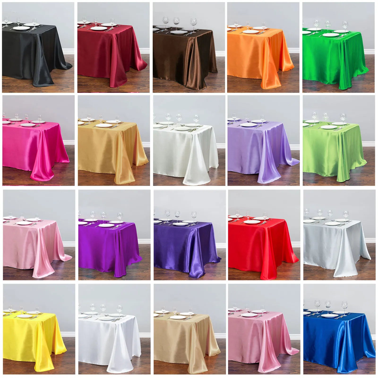 Rectangle Satin Tablecloth