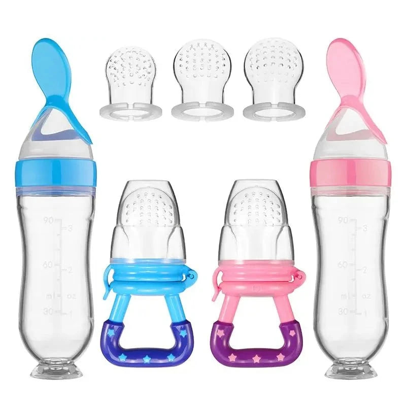 Silicone Baby Spoon Bottle Feeder