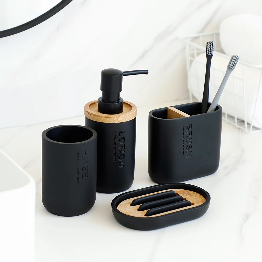 Soap Lotion Dispenser Toothbrush Holder