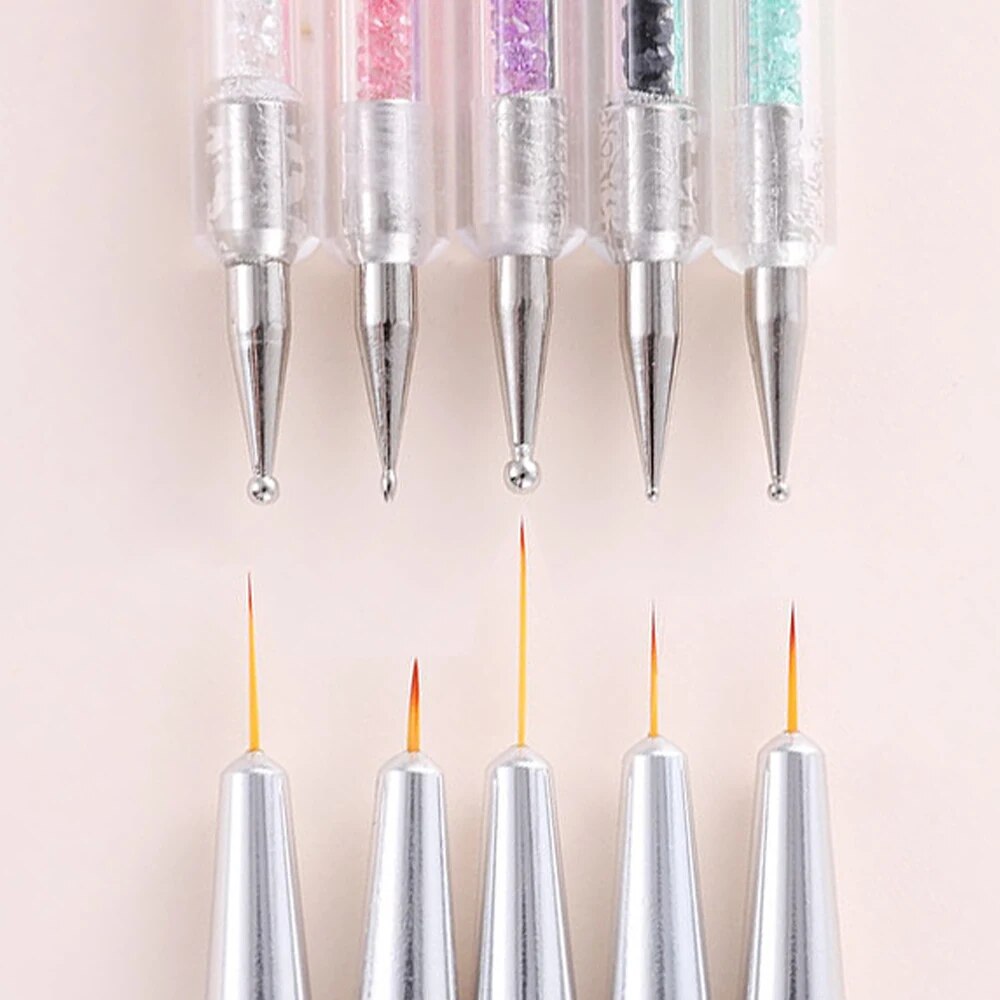 Nail Dotting Gel Liner Polish Brush Set