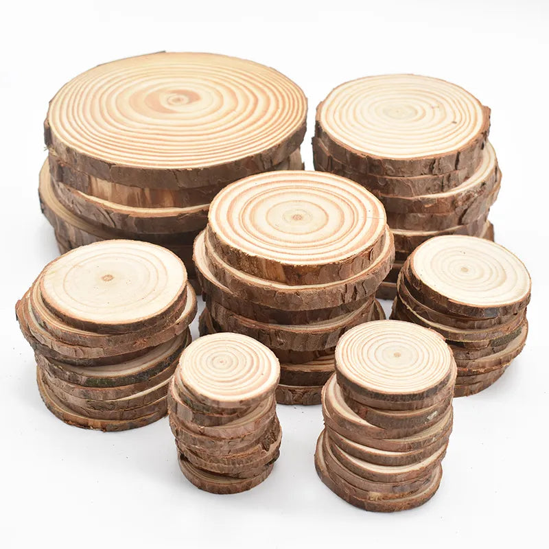 Rustic Pine Wood Slices for Diy Crafts and Weddings