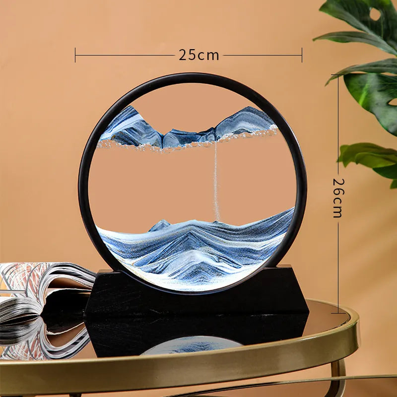 3D Moving Sand Art Hourglass for Home and Office Decor