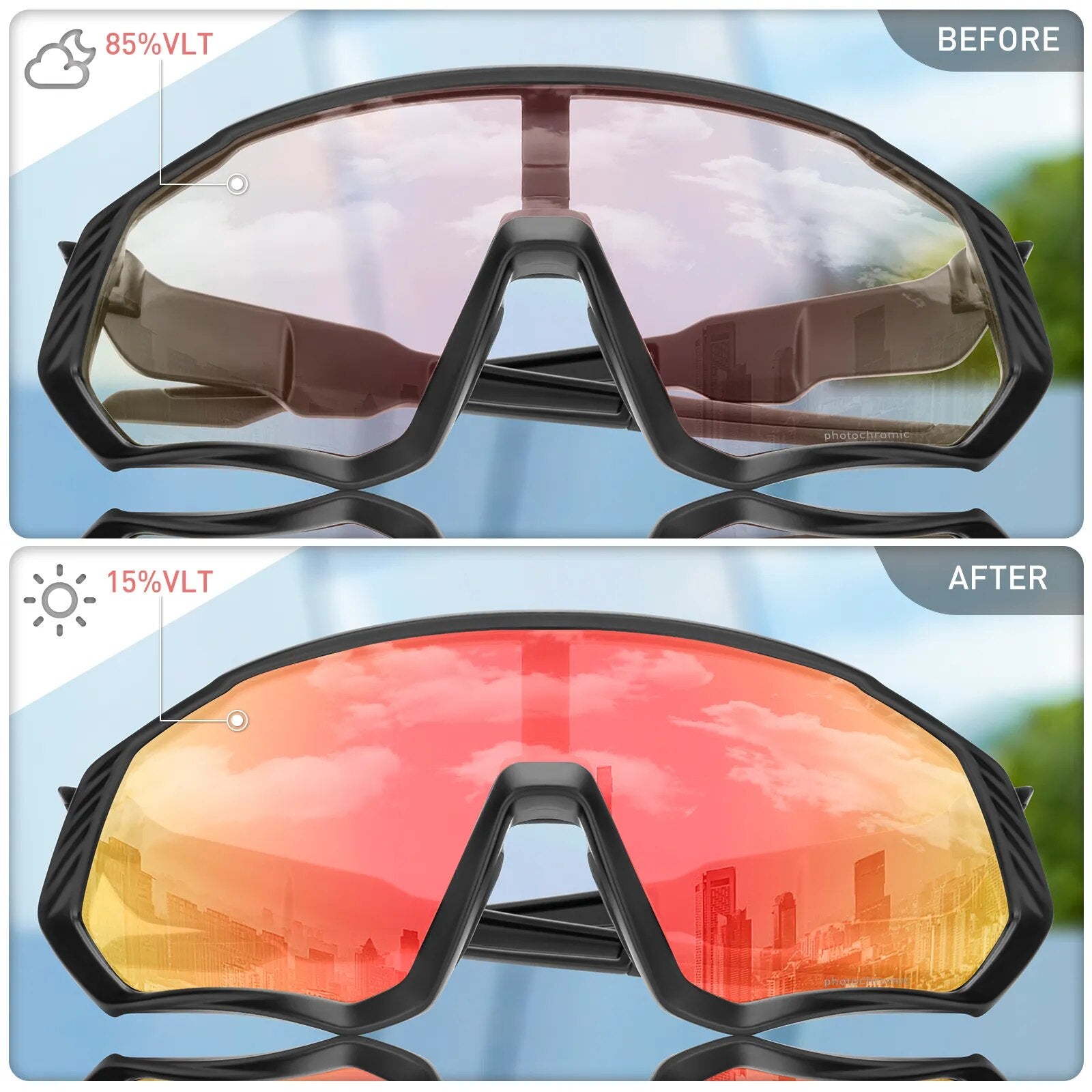 Photochromic Cycling Glasses