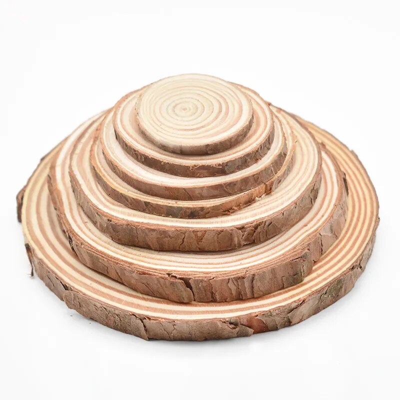 Rustic Pine Wood Slices for Diy Crafts and Weddings