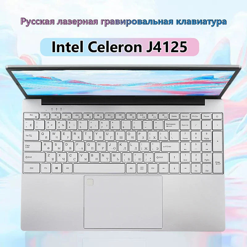 15.6" Laptop Intel Celeron Keyboard Backlit