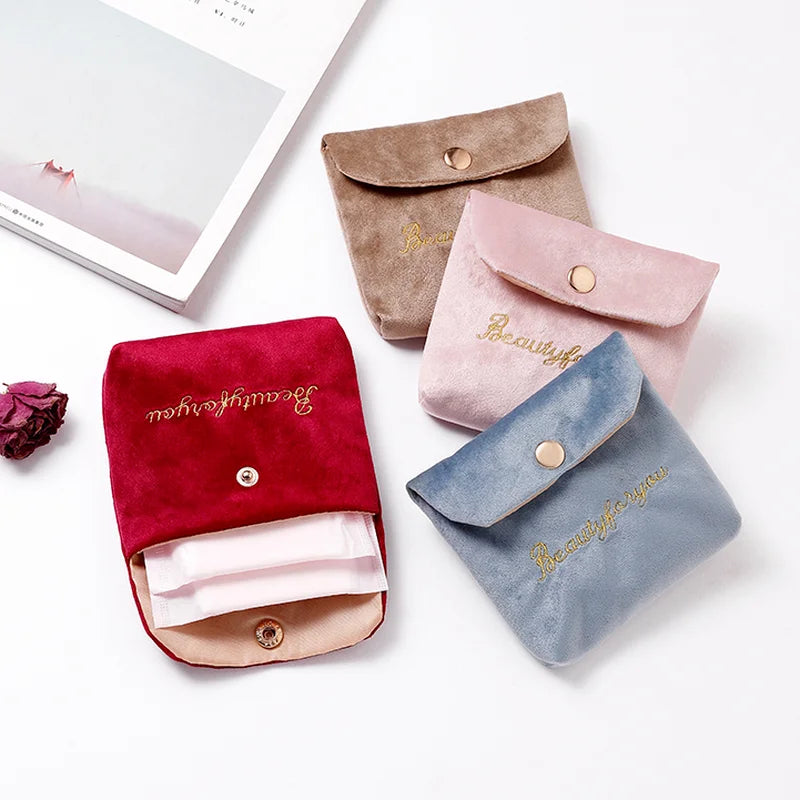 Velvet Portable Cosmetic Mini Bag